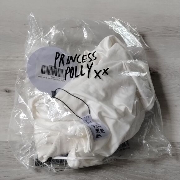 Princess Polly Nolan short Sleeve Mini Dress white size 4 NWT in packaging - Picture 6 of 8